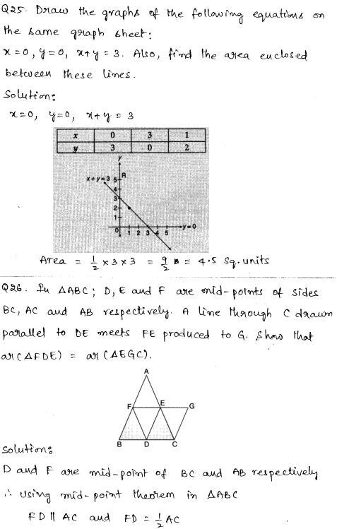 Sample Papers for Class 9 Maths Solved paper 1 13