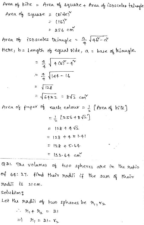 Maths Sample Question Papers for Class 9 Set 4 11