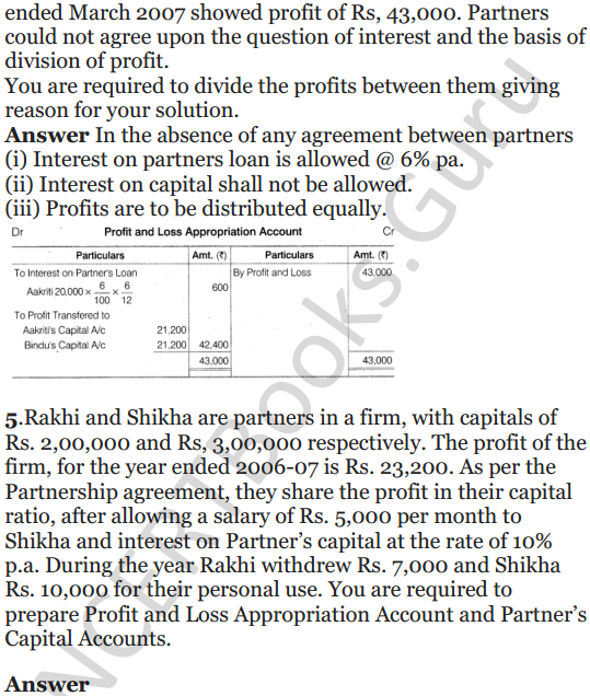 NCERT Solutions for Class 12 Accountancy Chapter 1 Accounting for Partnership Basic Concepts 31