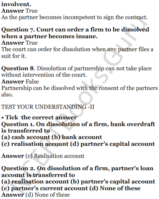 NCERT Solutions for Class 12 Accountancy Chapter 5 Dissolution of Partnership Firm 2
