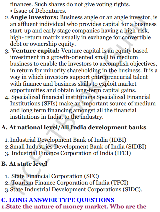 NCERT  Solutions for Class 12 Entrepreneurship Chapter 6 Resource Mobilization 14