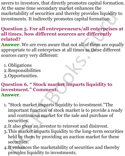 NCERT  Solutions for Class 12 Entrepreneurship Chapter 6 Resource Mobilization 70