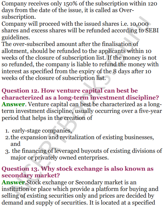 NCERT  Solutions for Class 12 Entrepreneurship Chapter 6 Resource Mobilization 73