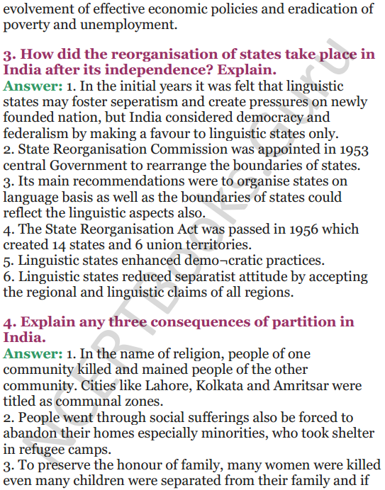 NCERT Solutions for Class 12 Political Science Chapter 1 Challenges of Nation Building 21