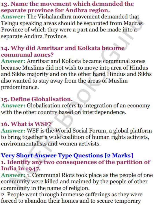NCERT Solutions for Class 12 Political Science Chapter 1 Challenges of Nation Building 9