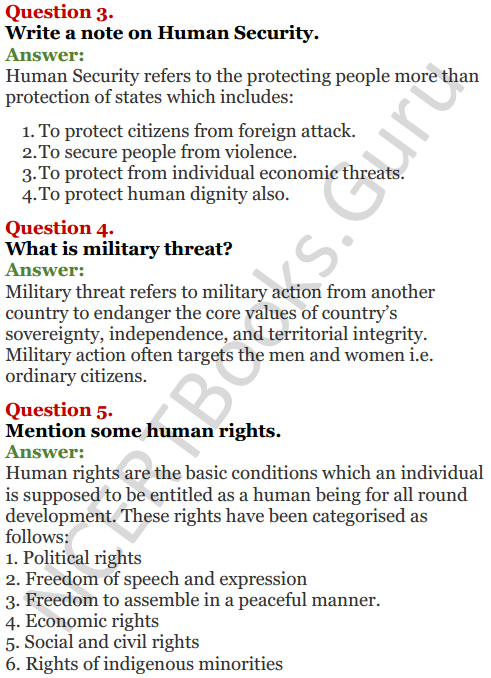 NCERT Solutions for Class 12 Political Science Chapter 7 Security in the Contemporary World 12