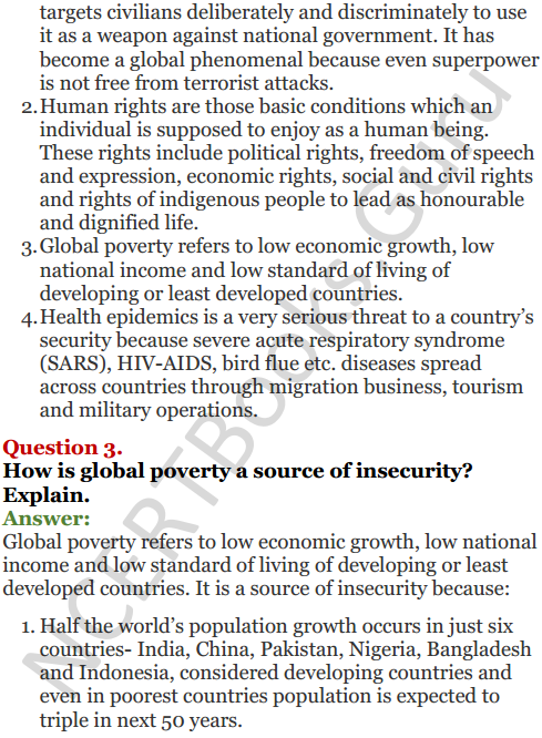 NCERT Solutions for Class 12 Political Science Chapter 7 Security in the Contemporary World 15
