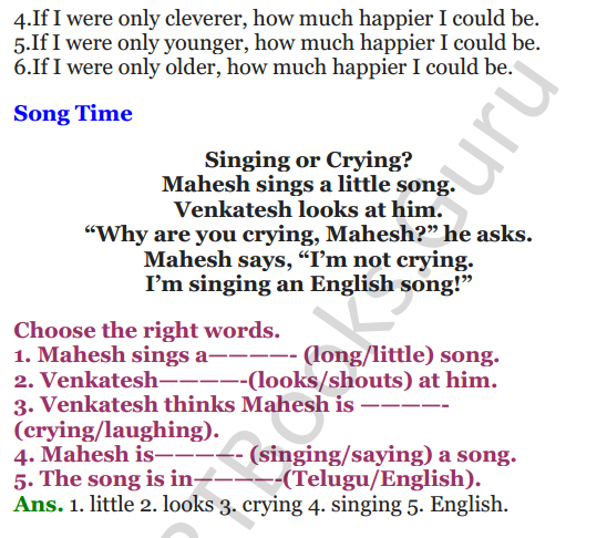 NCERT Solutions for Class 3 English Unit-4 Little Fish Story 3