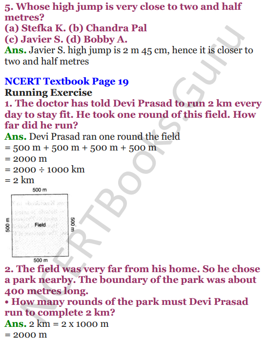 NCERT Solutions for Class 4 Mathematics Chapter-2 Long And Short 9 