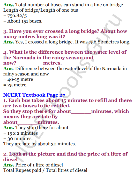 NCERT Solutions for Class 4 Mathematics Chapter-3 A Trip To Bhopal 3