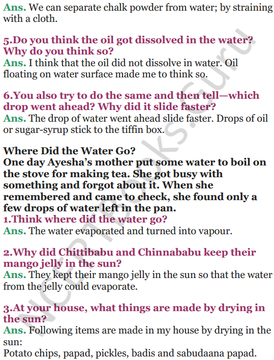 NCERT Solutions for Class 5 EVS Chapter 7 Experiments With Water 5