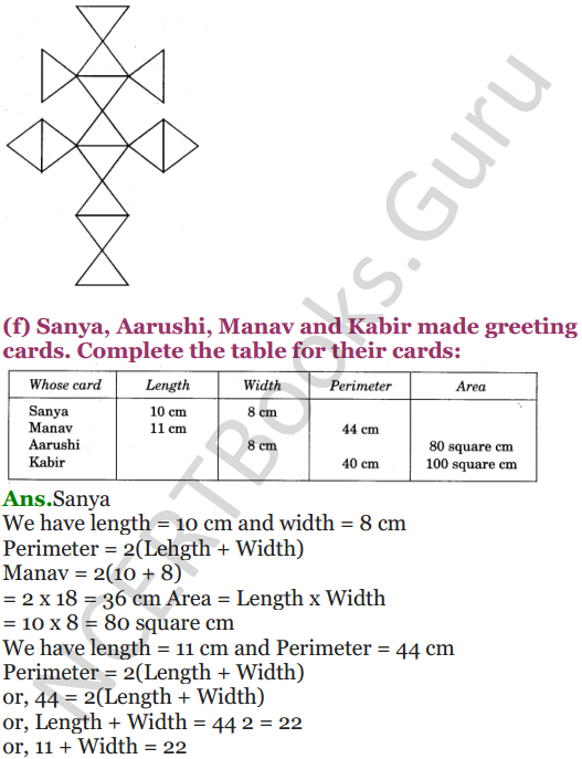 NCERT Solutions for Class 5 Maths Chapter 11 Area and Its Boundary 6