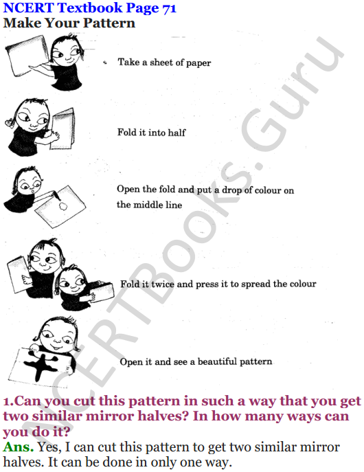 NCERT Solutions for Class 5 Maths Chapter 5 Does it Look The Same 1