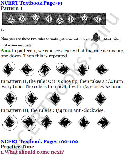 NCERT Solutions for Class 5 Maths Chapter 7 Can You See The Pattern 1