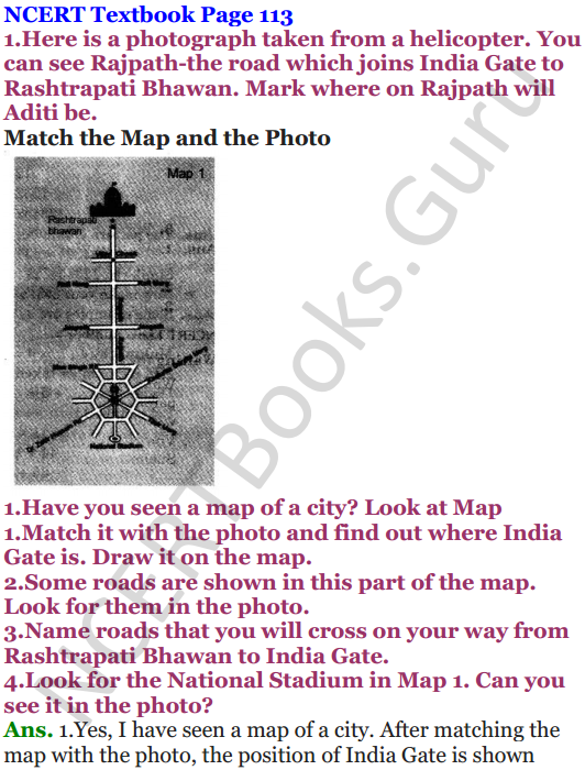 NCERT Solutions for Class 5 Maths Chapter 8 Mapping Your Way 1
