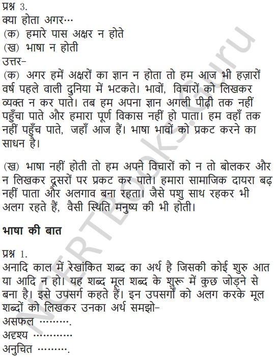 NCERT Solutions for Class 6 Hindi Chapter 5 अक्षरों का महत्व 5