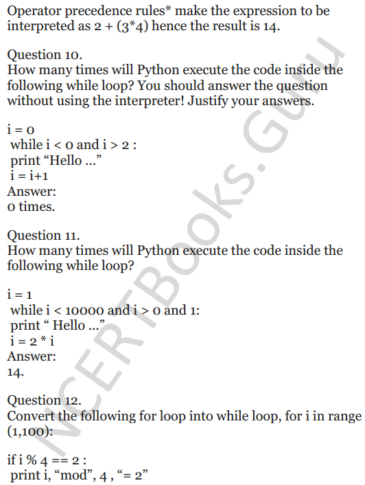 Important Questions for Class 12 Computer Science (Python) chapter - 1 – Review of Python 5