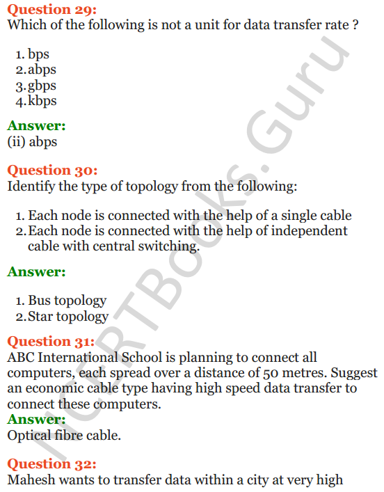 Important Questions for Class 12 Computer Science (Python) Chapter - 9 – Networking and Open Source Concepts 10