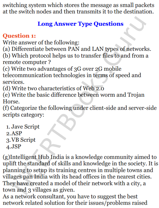 Important Questions for Class 12 Computer Science (Python) Chapter - 9 – Networking and Open Source Concepts 13