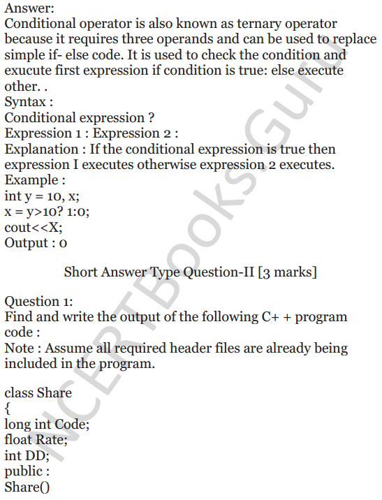 NCERT Solutions for Class 12 Computer Science (C++) Chapter - 1 – C++ Revision Tour 29