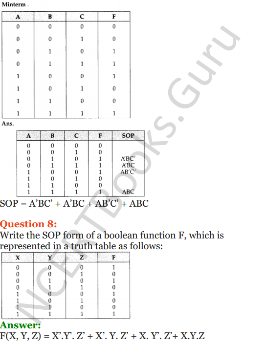 NCERT Solutions for Class 12 Computer Science (C++) Chapter - 13 – Boolean Algebra 24
