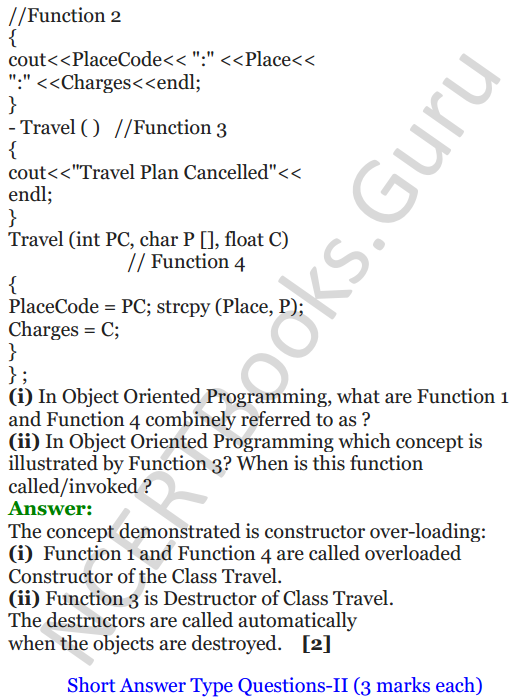 NCERT Solutions for Class 12 Computer Science (C++) Chapter - 2 – Object-Oriented Programming in C++ 13