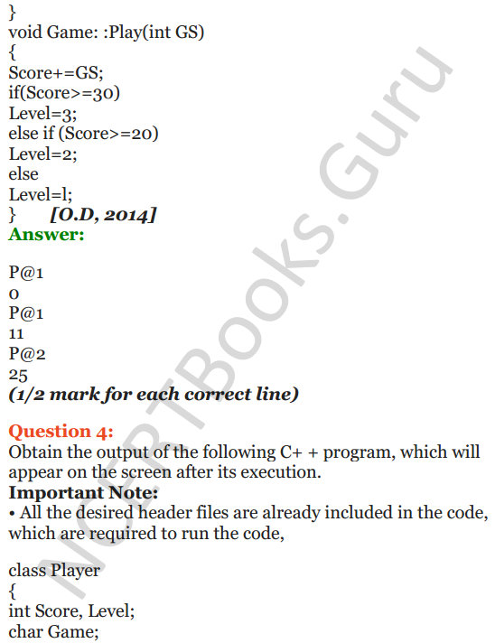 NCERT Solutions for Class 12 Computer Science (C++) Chapter - 2 – Object-Oriented Programming in C++ 17