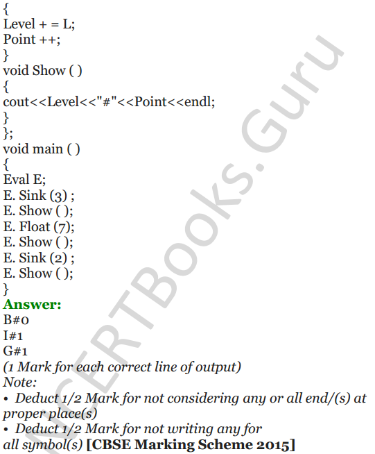 NCERT Solutions for Class 12 Computer Science (C++) Chapter - 2 – Object-Oriented Programming in C++ 6