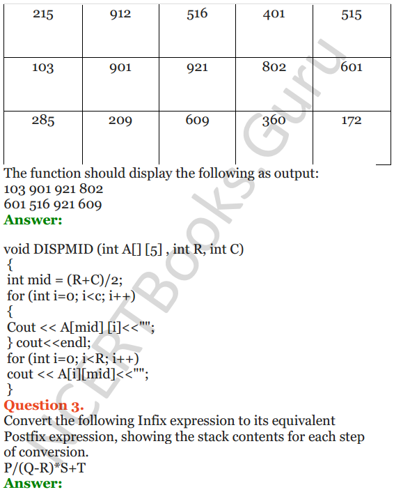 NCERT Solutions for Class 12 Computer Science (C++) Chapter - 9 – Stack 24
