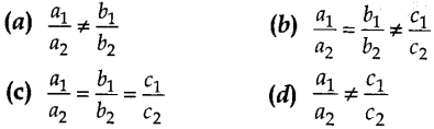 MCQ Questions for Class 10 Maths Pair of Linear Equations in Two Variables with Solutions 1