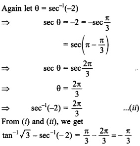 Maths MCQs for Class 12 with Answers Chapter 2 Inverse Trigonometric Functions 20