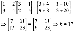 Maths MCQs for Class 12 with Answers Chapter 3 Matrices 27