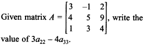 Maths MCQs for Class 12 with Answers Chapter 3 Matrices 7