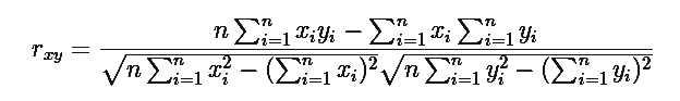 Linear Correlation Coefficient Formula